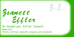 zsanett effler business card